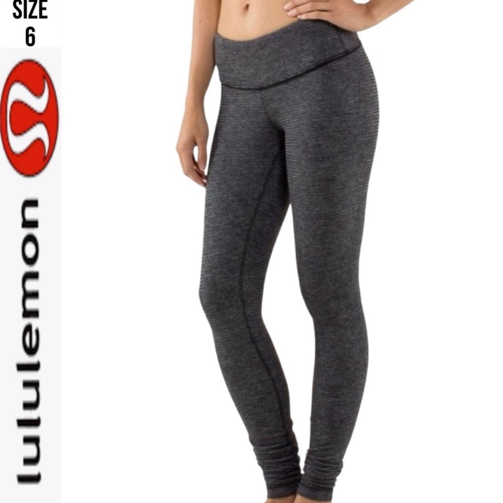 Lululemon Wunder Under Pant *Textured Black / Deep Coal